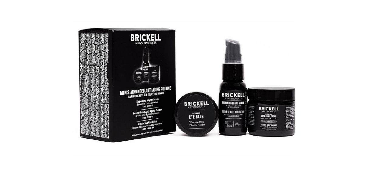 Best Brickell Mens Advanced Anti-Aging Skin Care Set