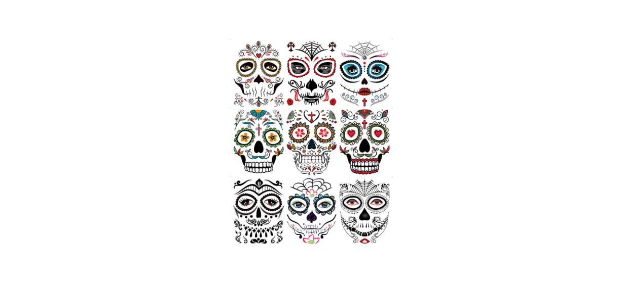 Best DaLin Floral Day of the Dead Sugar Skull