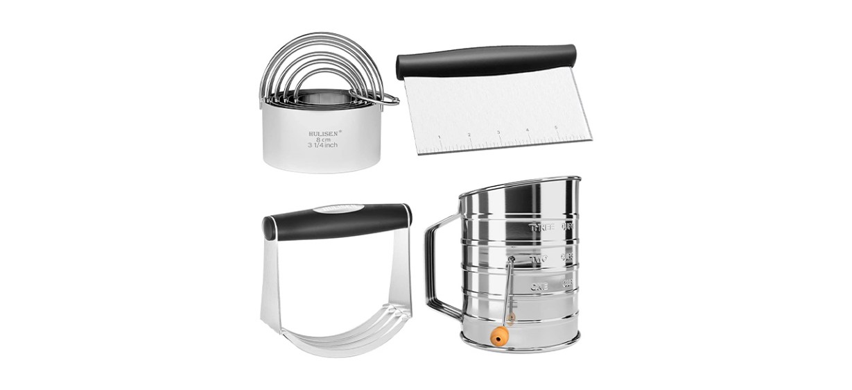 Battery Operated Pastry Flour Sifter Stainless Steel Fine Mesh