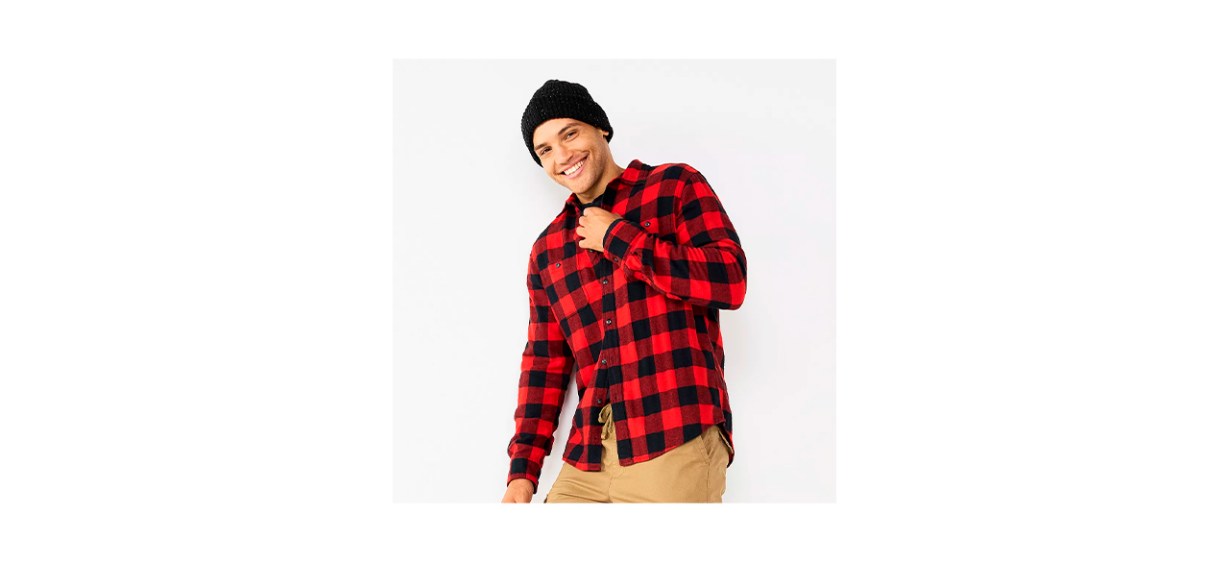 Best Men's Sonoma Good for Life Flannel Button-Down Shirt