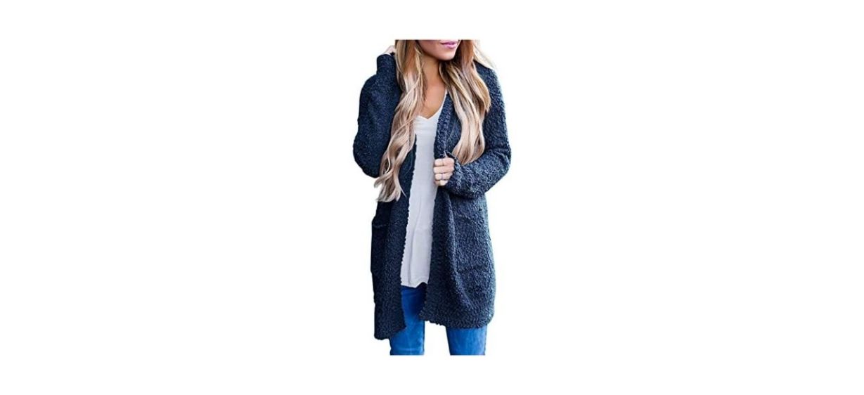 Best Merokeety Long Sleeve Soft Chunky Knit Cardigan