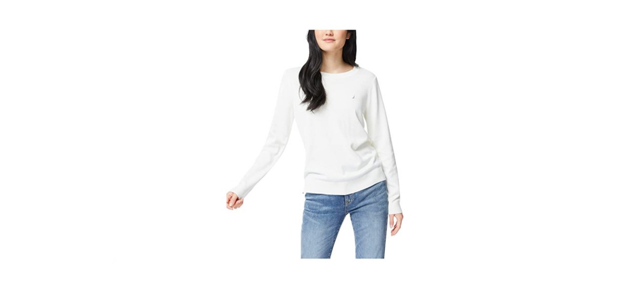 best Nautica Sustainably Crafted Super Soft Crew Neck Sweater
