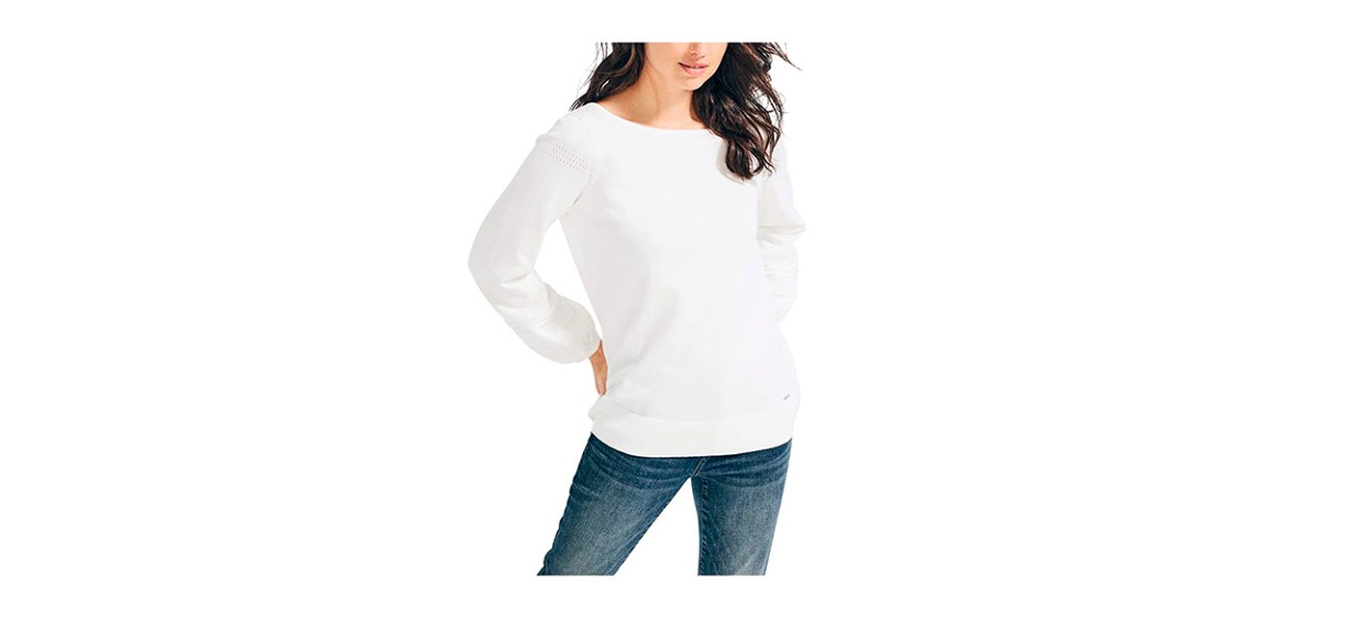 Best Nautica Women's Classic Soft Cotton Boatneck Sweater