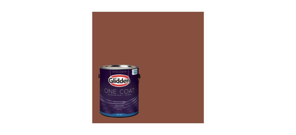 Glidden One Coat Warm Wassail Semi-Gloss Exterior Paint + Primer
