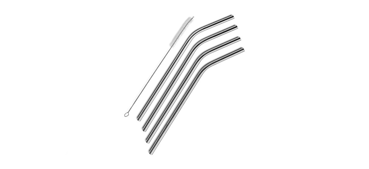 SipWell Extra Long Stainless Steel Drinking Straws
