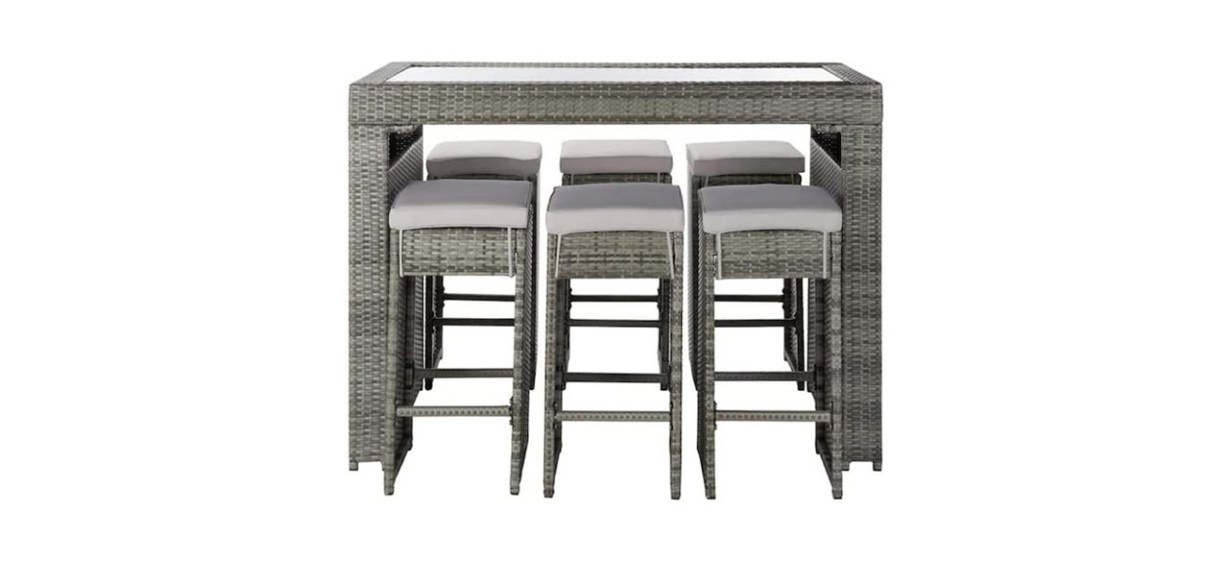 Best Safavieh 7-Piece Outdoor Living Horus Dining Set Best Safavieh 7-Piece Outdoor Living Horus Dining Set