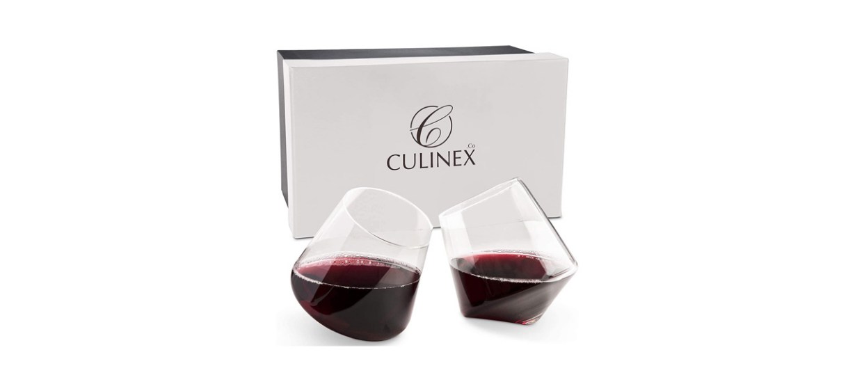 Best Veracity &amp; Verve Stemless Wine Glasses Set of 2
