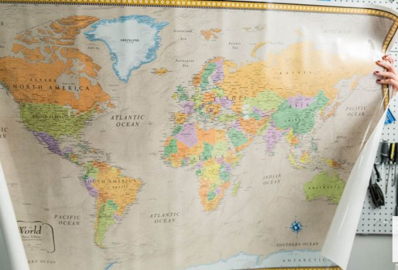 Best world map wall art