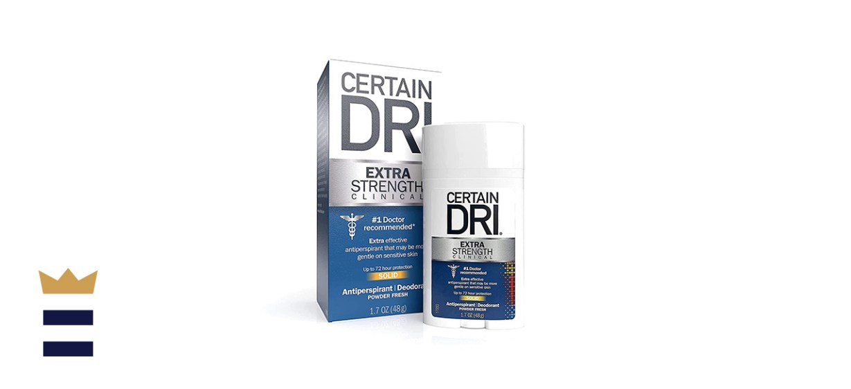 Certain Dri Extra Strength Clinical Antiperspirant Deodorant, Powder Fresh  Solid,1.7 oz Ingredients and Reviews
