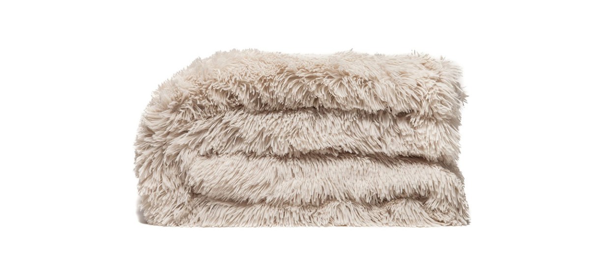 Chanasya Shaggy Longfur Faux Fur Throw Blanket