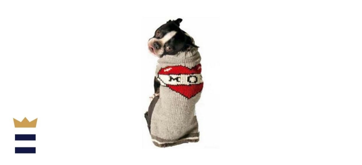 &quot;Mom&quot; tattoo dog sweater