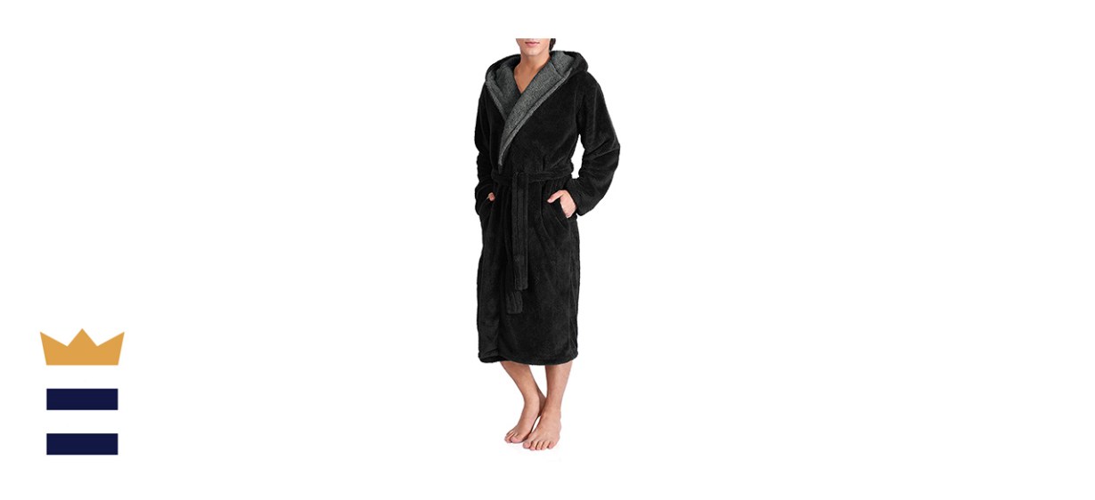 David Archy Mens Soft Fleece Plush Robe