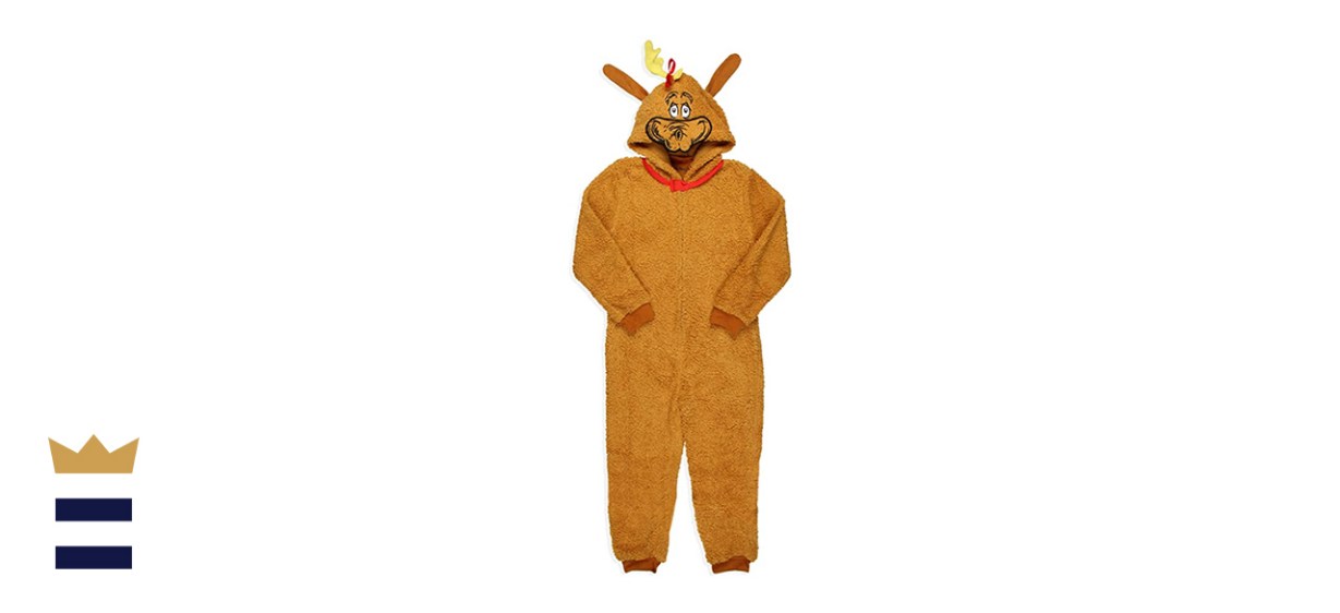 The Grinch Who Stole Christmas Family Costume Sherpa Union Suit
