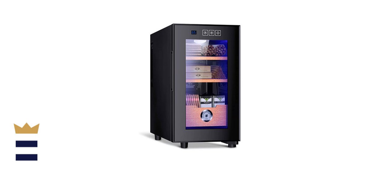 Electronic Cooler Humidor Cabinet with Spanish Cedar