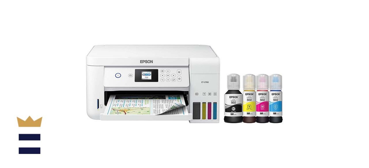 Epson EcoTank ET-2760 Wireless Color All-in-One Cartridge-Free Sublimation Printer