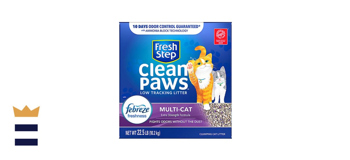 Fresh Step Clean Paws with Febreze Cat Litter - Multi-Cat, Clumping, Scented