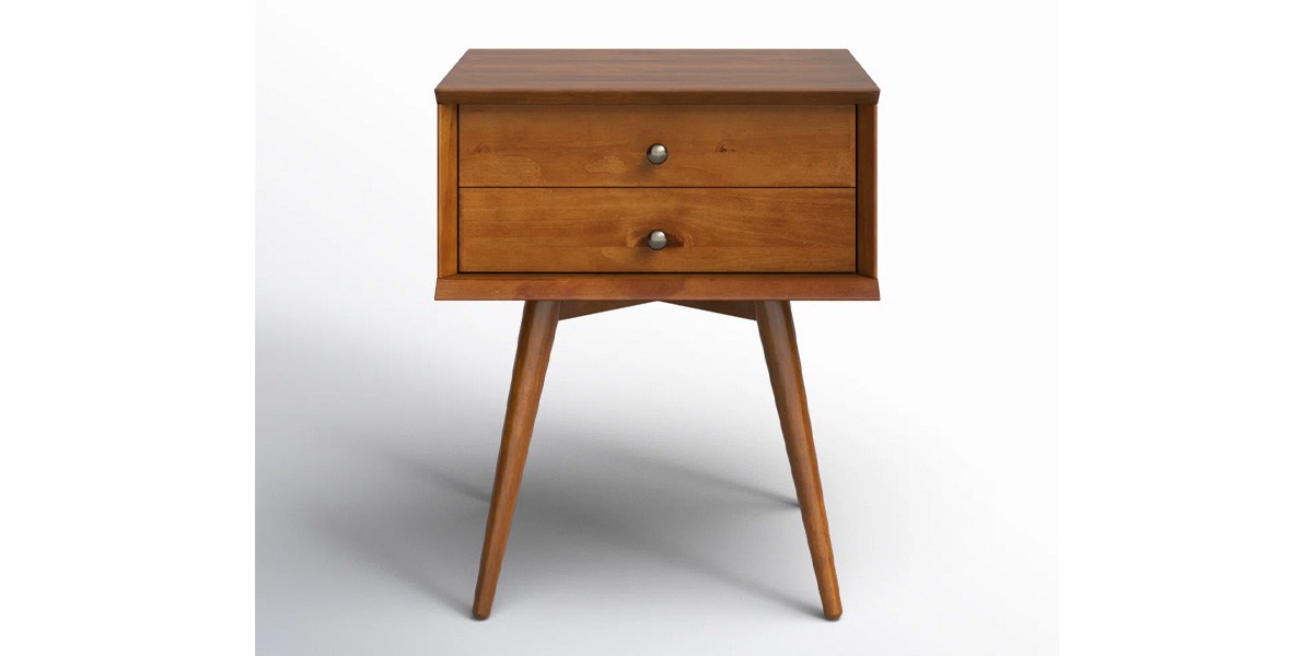 George Oliver Ashlie 18'' W Solid Wood Nightstand