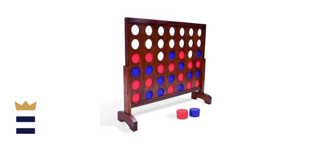 GoSports Giant Dark Wood Stain 4 in a Row