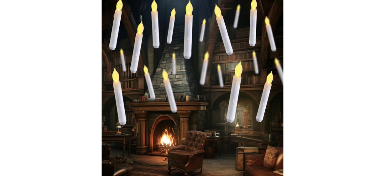 Best Raycare Set of 24 Flamelesss LED Taper Candles