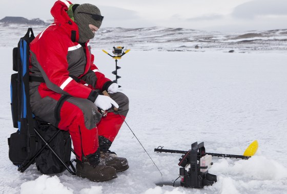 Ice fishing flasher vs. fish finder