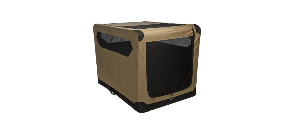 Amazon Basics Two-door Collapsible Soft-Sided Folding Travel Crate Dog Kennel Amazon Basics Two-door Collapsible Soft-Sided Folding Travel Crate Dog Kennel