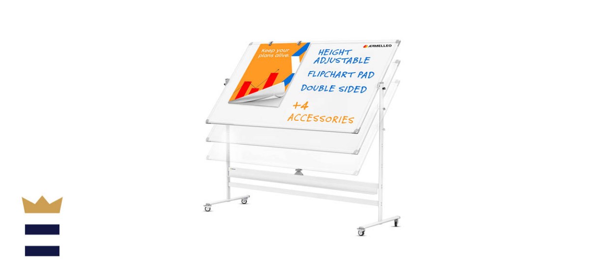 KAMELLEO Double-Sided Mobile Whiteboard