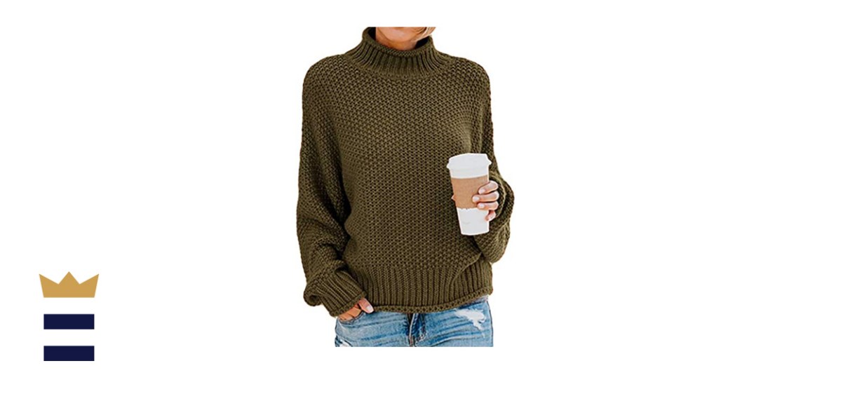Kayamiya Chunky Knit Turtleneck Pullover