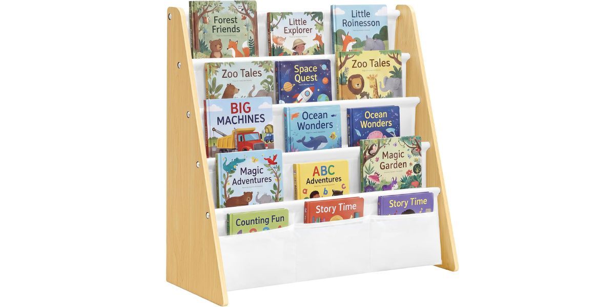 SONGMICS Kids Bookshelf