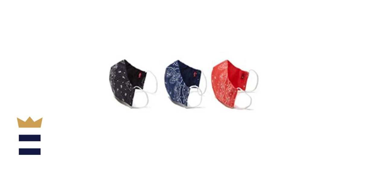 Levi's Re-Usable Bandana Print Face Mask