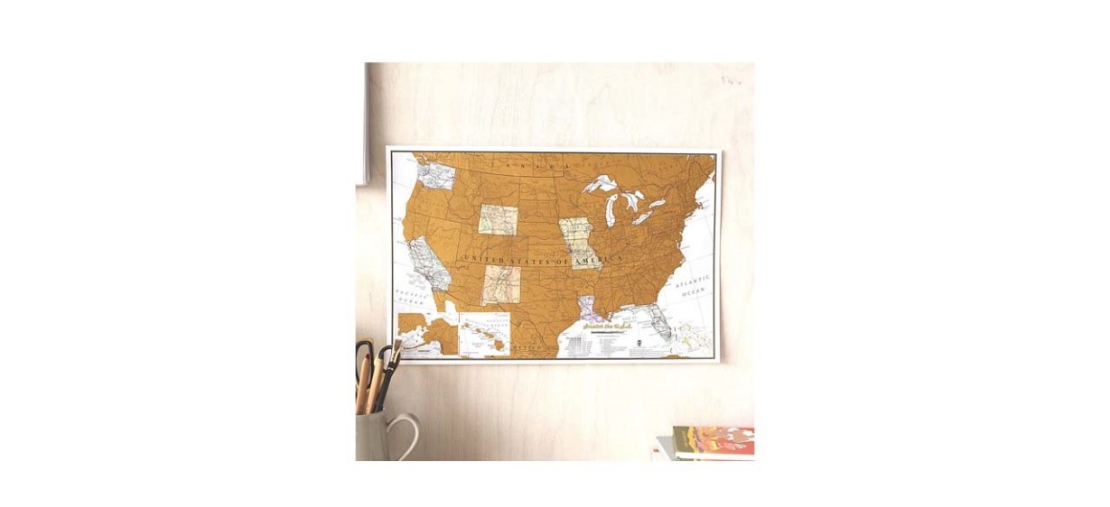 Maps International Scratch-Off Map of the World Poster