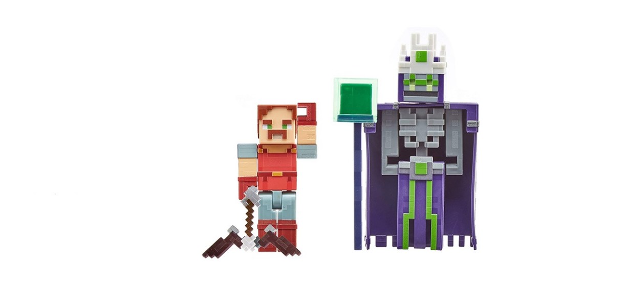 Minecraft Dungeons Hal &amp; Nameless One 3.25 Figures 2-Pk Battle Figures