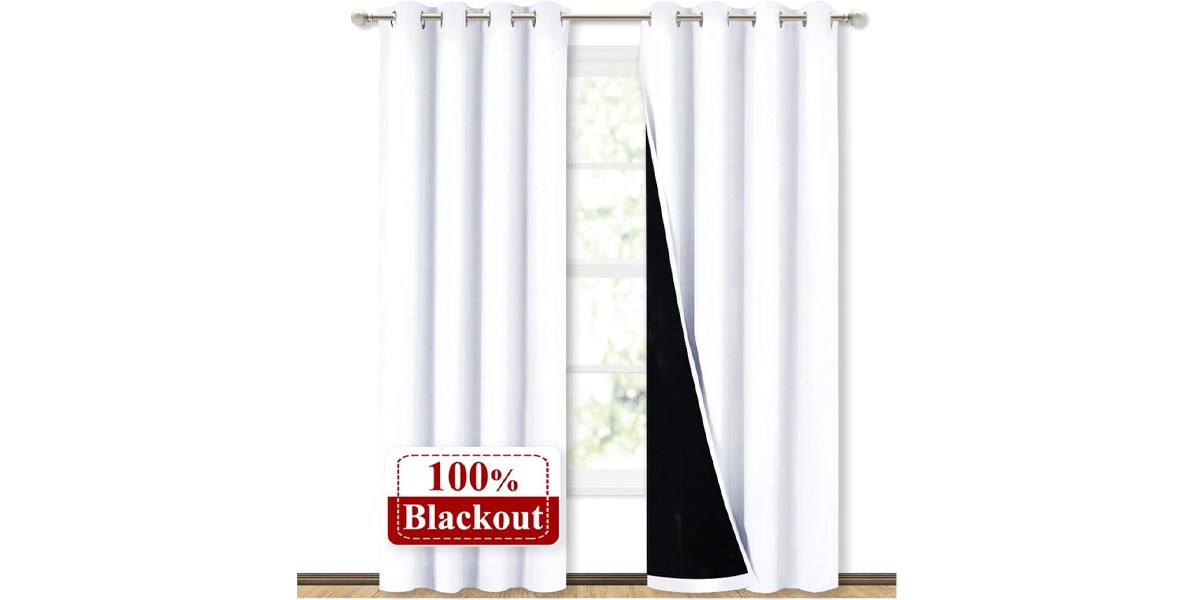 NICETOWN 100% Blackout Window Curtain Panels