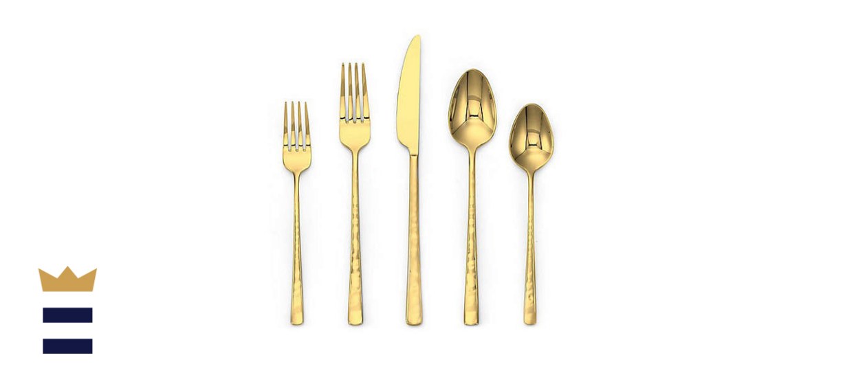 Olivia &amp; Oliver Harper 20-Piece Flatware Set in Gold
