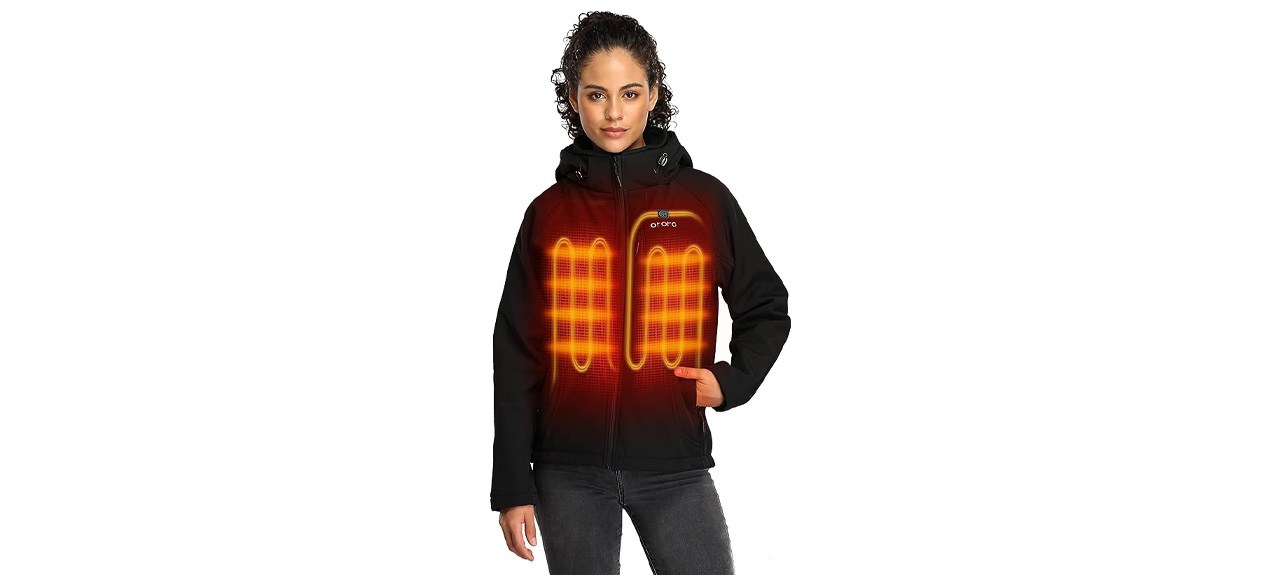 Ororo women's slim fit heated jacket hotsell