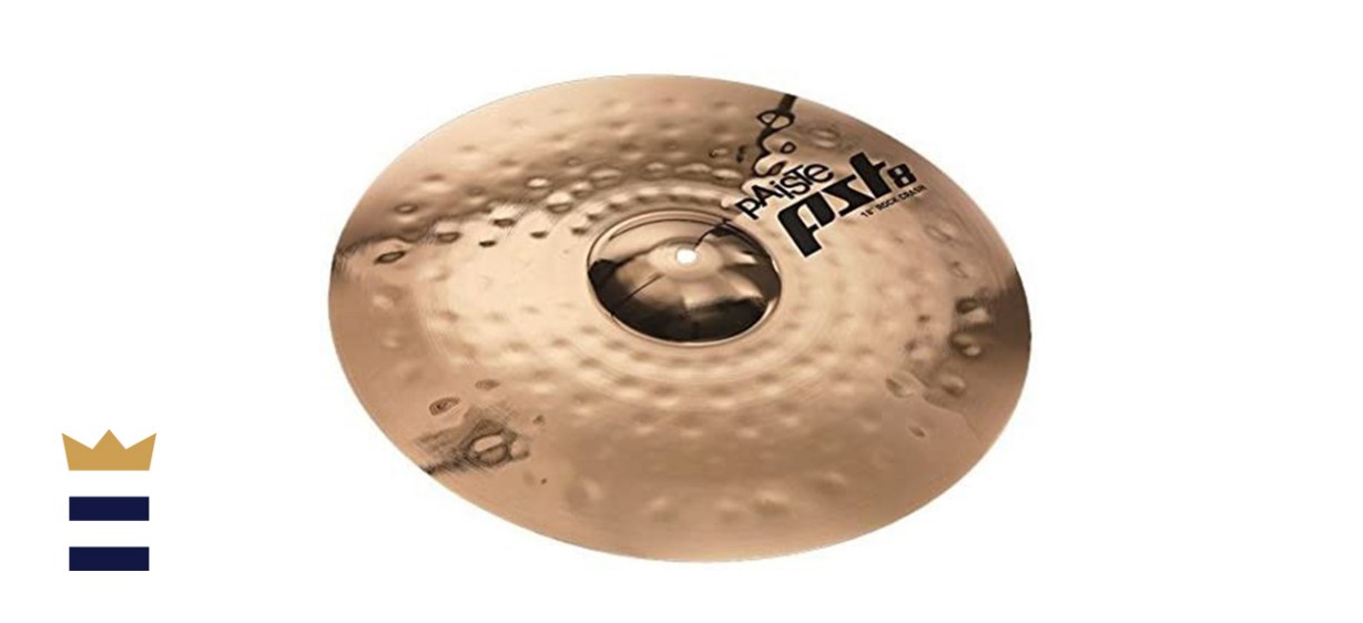  Paiste PST8 Reflector 16-Inch Rock Crash Cymbal Made With B8 Bronze
