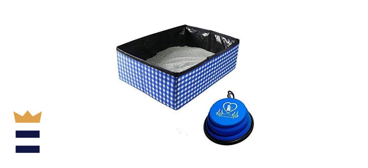 Pet Fit For Life Collapsible Portable Cat Litter Box