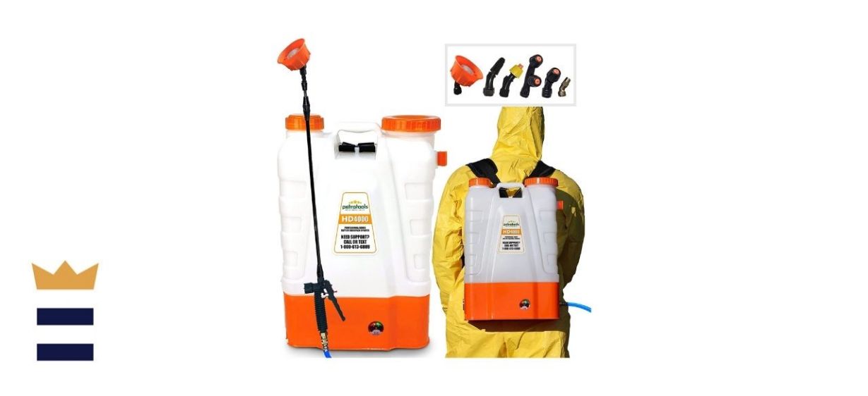 PetraTools 4-Gallon Battery-Powered Backpack Sprayer