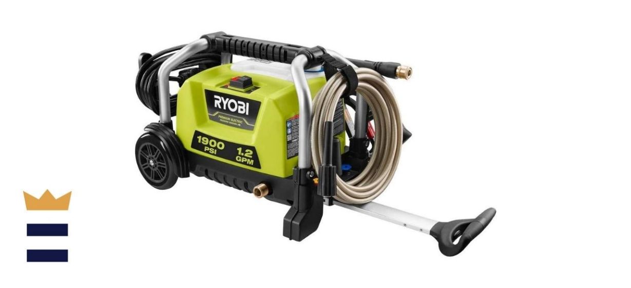 RYOBI RY1419MTVNM 1900 PSI 1.2 GPM Cold Water Wheeled Electric Pressure Washer