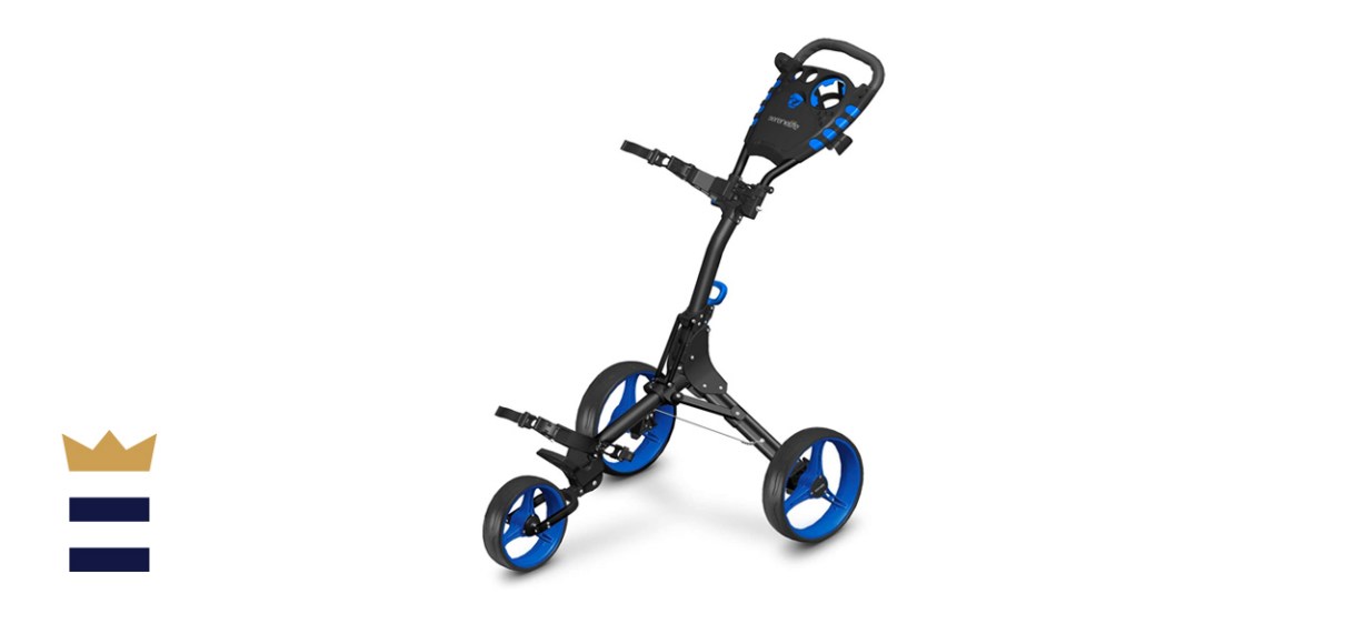 SereneLife Three-Wheel Golf Push Cart 