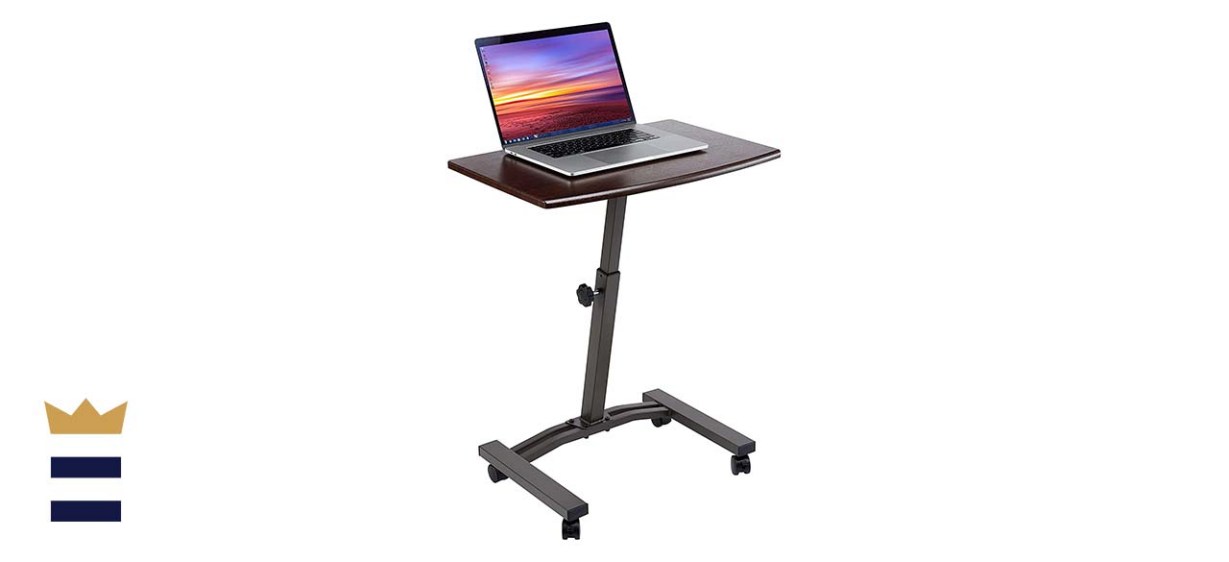 Seville Classics Height Adjustable Sitting Mobile Laptop Desk