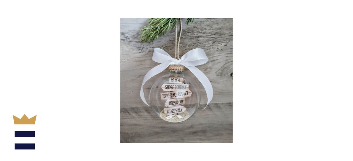 ShoreItUp Personalized Beach Christmas Ornament