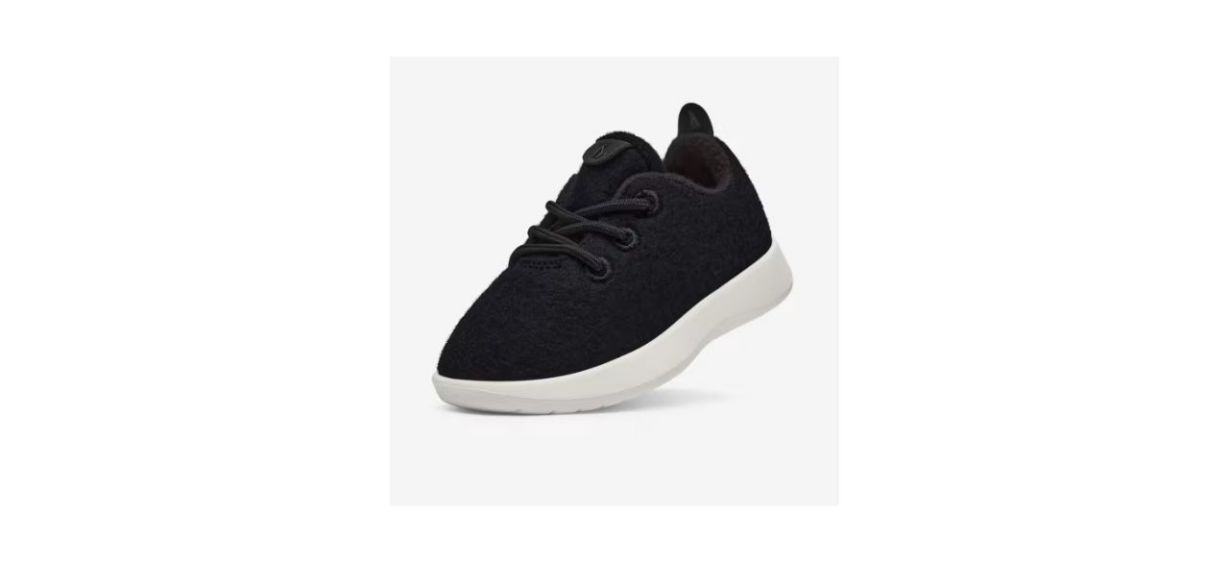 Smallbirds Wool Runners Natural Black with Blizzard Sole