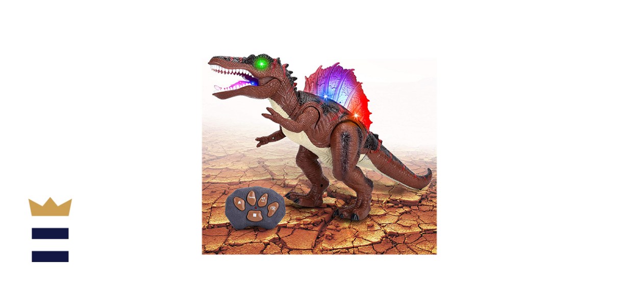 Spinosaurus Toy Remote Control Dinosaur, 20-inch Large Walking Robot Action Figure Dancing Dinosaur RC Toys with LED Light and Roaring Realistic Simulation Sounds