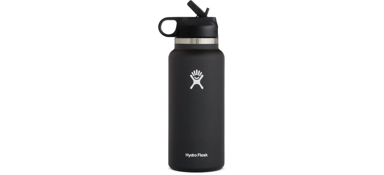 Hydro Flask Wide Mouth Straw Lid Water Bottle