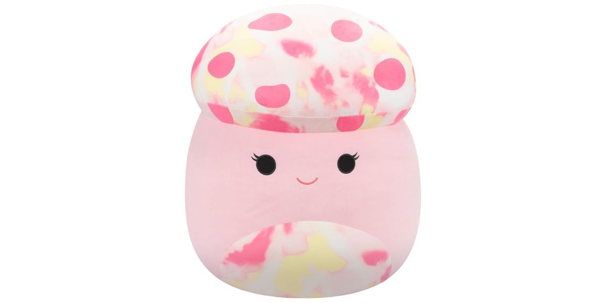  Squishmallows Original 24-Inch Rachel Pink Tie-Dye Mushroom