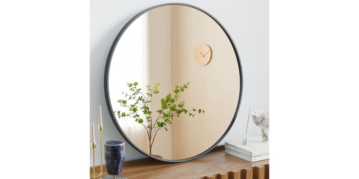 Sweetcrispy Round Bathroom Wall Mirror