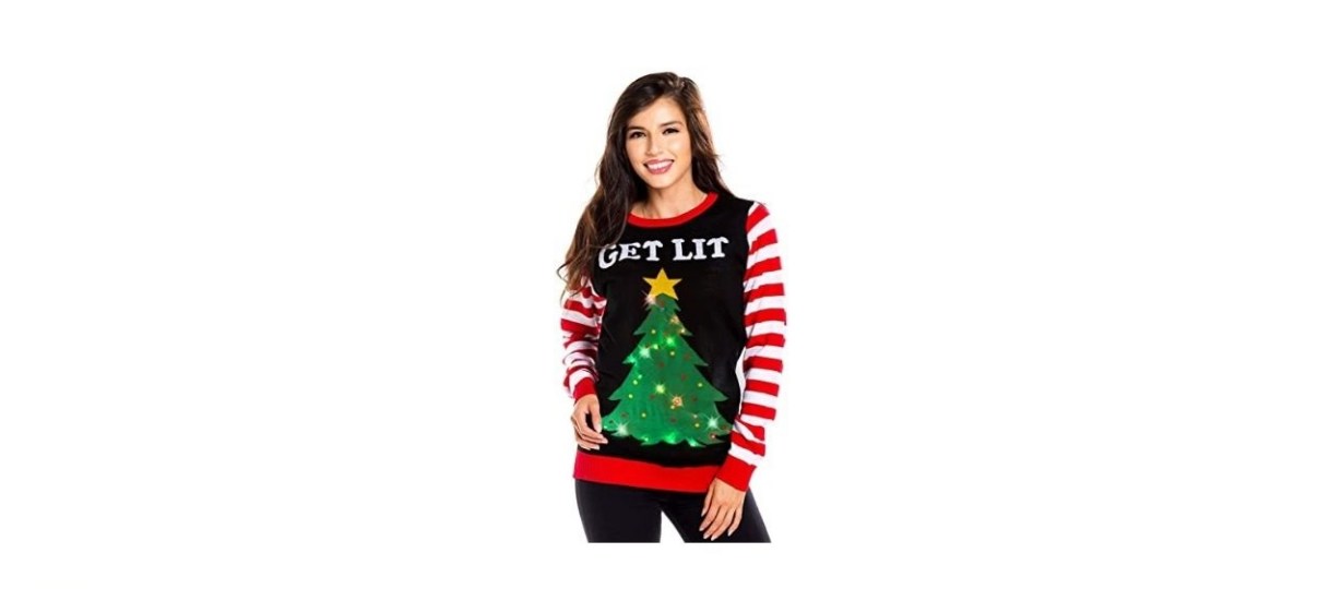 Tipsy Elves Women’s Light-up Christmas Sweater