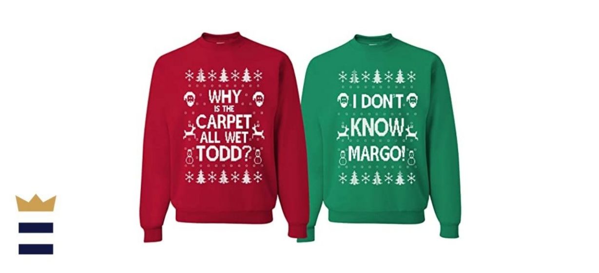Todd and Margo Couples Ugly Christmas Vacation Sweatshirts