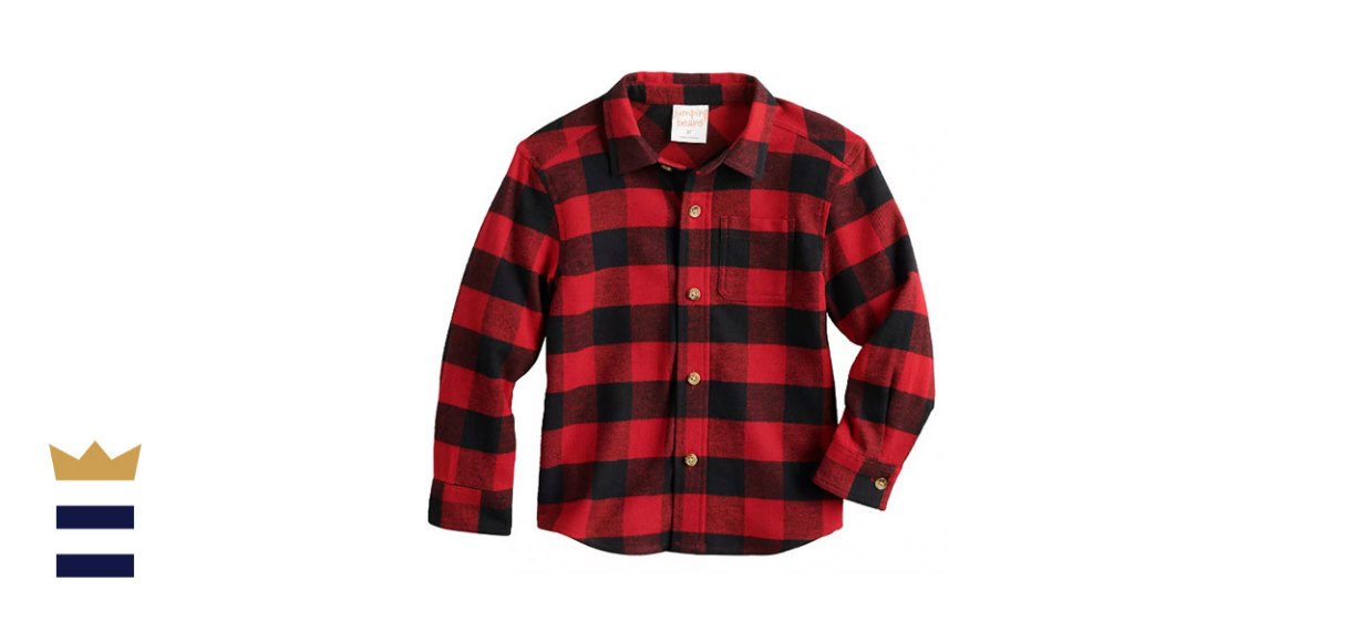 Toddler Boy Jumping Beans Flannel Shirt