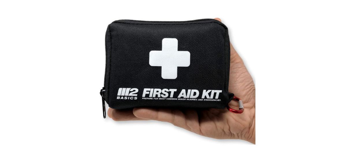 PreparaKit Small Compact Mini First Aid Kit for Diaper Bag, Travel, Purse, Home and Car